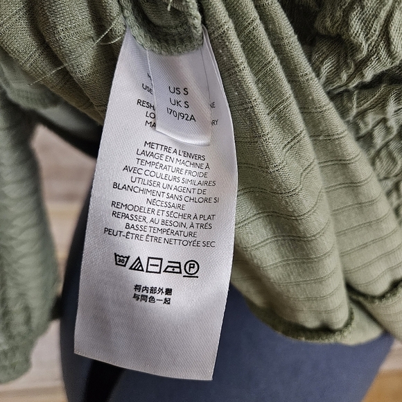 Anthropologie Sage Green Top Sweater Blouson Knit Anthro Balloon Small S - Picture 9 of 11